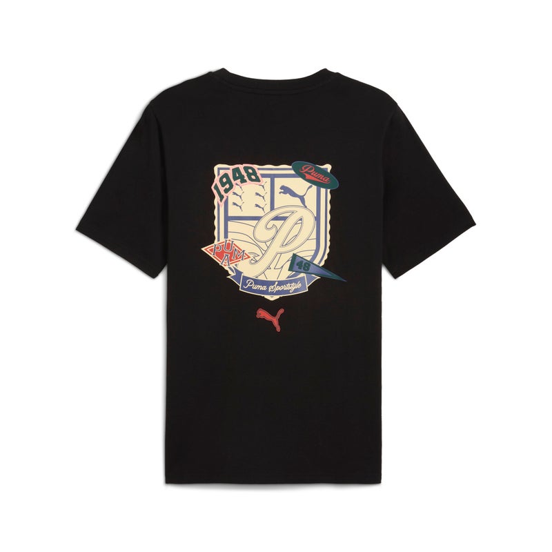 PUMA SPORTS LEGACY Graphic Mens Black T-Shirt - Image 5